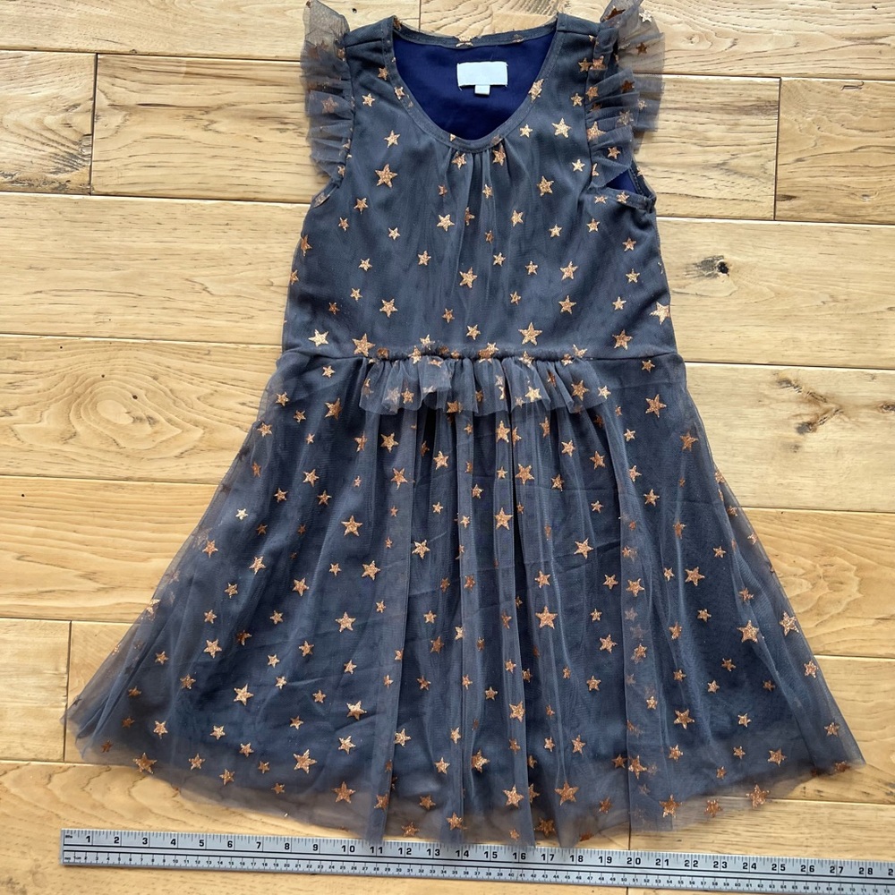 BCBGMAXAZRIA Girls Sparkly Star dress